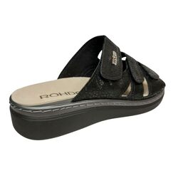 Rohde Slippers 5221 Zwart Verwisselbaar Voetbed - 4064304378230_9373