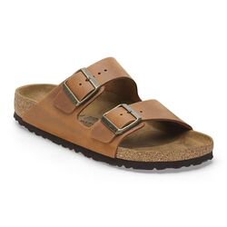 Birkenstock Arizona Slippers 1028401 Cognac Leer Smal - 4066648711285