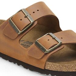 Birkenstock Arizona Slippers 1028401 Cognac Leer Smal - 4066648711285