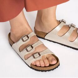 Birkenstock Florida Slippers 1029818 Graceful Pearl White Smal - 4067707175253