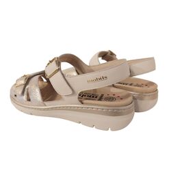 Mephisto Sandaal Leonna Sand Beige Metallic - 3597436607875