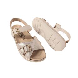 Mephisto Sandaal Leonna Sand Beige Metallic - 3597436607875
