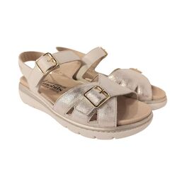 Mephisto Sandaal Leonna Sand Beige Metallic - 3597436607868