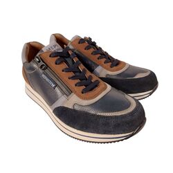 Mephisto Sneaker Gilford Blauw Bruin Combi - 3597436592256