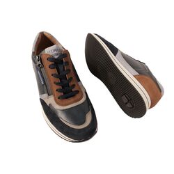 Mephisto Sneaker Gilford Blauw Bruin Combi - 3597436592256