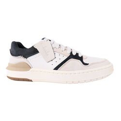 Clarks Sneaker Courtlite2 Lo Wit Blauw Combi - 5063421039955