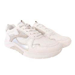 Gabor Rollingsoft Sneaker 66.925.51 Wit Zilver - 4099935298008