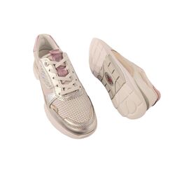 Gabor Rollingsoft Sneaker 66.925.53 Zilver Roze Wit - 4099935331361