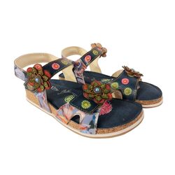 Laura Vita Sandaal Brcyano 12 AS318-12 Jeans Blauw Multi - 3666138709191