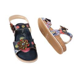 Laura Vita Sandaal Brcyano 12 AS318-12 Jeans Blauw Multi - 3666138709191