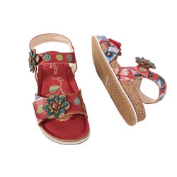 Laura Vita Sandaal Brcyano 12 AS318-12 Rouge Rood Multi - 3666138709276