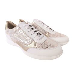 Mephisto Sneaker Mendy Wit Goud Combi - 3597436634116