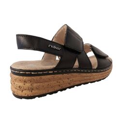 Rieker Sandaal 62761-00 Zwart Wijdte H - 4061811243778