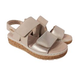 Rieker Sandaal 62761-90 Goud Beige Wijdte H - 4061811243884