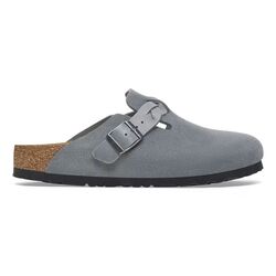 Birkenstock Slipper Boston Braided 1029086 Basalt Gray Smal - 4066648901761