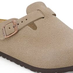 Birkenstock Slipper Boston Kids 1027875 Taupe Smal - 4066648500070