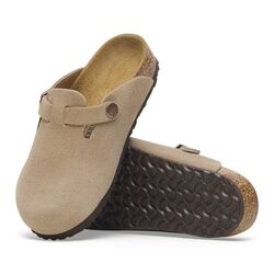 Birkenstock Slipper Boston Kids 1027875 Taupe Smal - 4066648500117