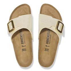 Birkenstock Slippers Catalina Cushion Buckle 1029393 Graceful Pearl White Smal - 4067707002085