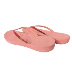 Fitflop Slipper Iqushion Sparkle Pink Perfect/Pop Orange Roze - 197533518017