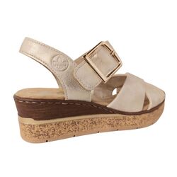 Rieker Sandaal 63795-60 Beige Goud - 4061811202768