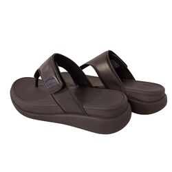 Fitflop Slipper F-Mode Go Adjustable Flatform Toe-Post Zwart - 197533494205