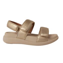 Fitflop Sandaal F-Mode Go Adjustable Flatform Back-Strap Sandals Platino Goud - 197533588461