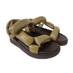 Fitflop Sandaal Gen-FF Soft Leather Back-Strap Sandels Camo-Green - 197533505840