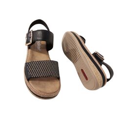 Rieker Sandaal V0951-00 Zwart - 4061811179176