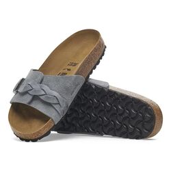 Birkenstock Slippers Oita Braided 1029121 Basalt Gray Smal - 4066648900344