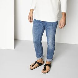 Birkenstock Gizeh Teenslipper 043691 Zwart Mat Normaal - 4013871905813