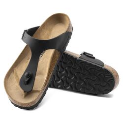 Birkenstock Gizeh Teenslipper 043691 Zwart Mat Normaal - 4013871905790