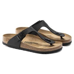 Birkenstock Gizeh Teenslipper 043691 Zwart Mat Normaal - 4013871905813
