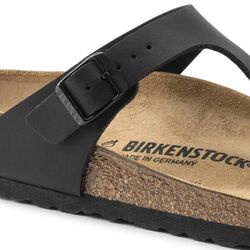 Birkenstock Gizeh Teenslipper 043691 Zwart Mat Normaal - 4013871905813