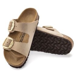 Birkenstock Slipper Arizona Big Buckle 1024064 Sandcastle Beige - 4061418181367