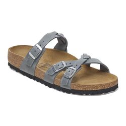 Birkenstock Slipper Franca 1929131 Basalt Gray Grijs Smal - 4066648900689