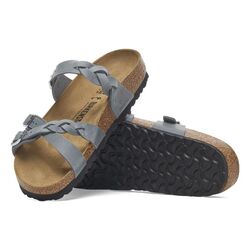Birkenstock Slipper Franca 1929131 Basalt Gray Grijs Smal - 4066648900689
