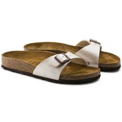 Birkenstock Slipper Madrid 0940153 Graceful Pearl White Smal - 4040714891552