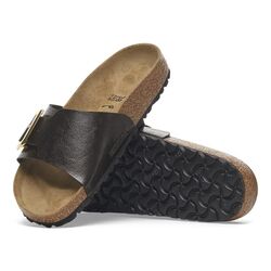 Birkenstock Slippers Catalina Cushion Buckle 1029481 Graceful Licorice Zwart Smal - 4067707043033