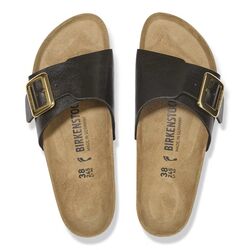 Birkenstock Slippers Catalina Cushion Buckle 1029481 Graceful Licorice Zwart Smal - 4067707043033