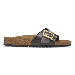 Birkenstock Slippers Catalina Cushion Buckle 1029481 Graceful Licorice Zwart Smal - 4067707043033