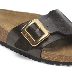 Birkenstock Slippers Catalina Cushion Buckle 1029481 Graceful Licorice Zwart Smal - 4067707043033