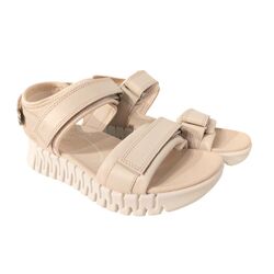 Ecco Sandaal Gruuv Sol Lea 213103 01378 Limestone Beige - 194891847223