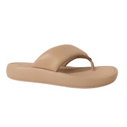 Fitflop Slipper Iqushion D-Luxe Padded Beige - 197533511698