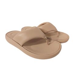 Fitflop Slipper Iqushion D-Luxe Padded Beige - 197533511698