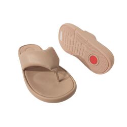 Fitflop Slipper Iqushion D-Luxe Padded Beige - 197533511698