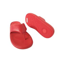 Fitflop Slipper Iqushion D-Luxe Padded Rood - 197533511544