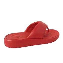 Fitflop Slipper Iqushion D-Luxe Padded Rood - 197533511544
