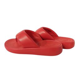 Fitflop Slipper Iqushion D-Luxe Padded Rood - 197533511544