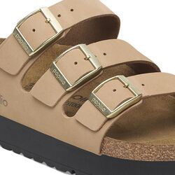 Birkenstock Papillio Slipper Florida lll Pap Flex Platform 1029760 Sandcastle Smal - 4067707150748