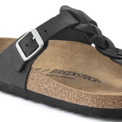 Birkenstock Teenslipper Gizeh Braided 1021349 Zwart Breed - 4061417158384